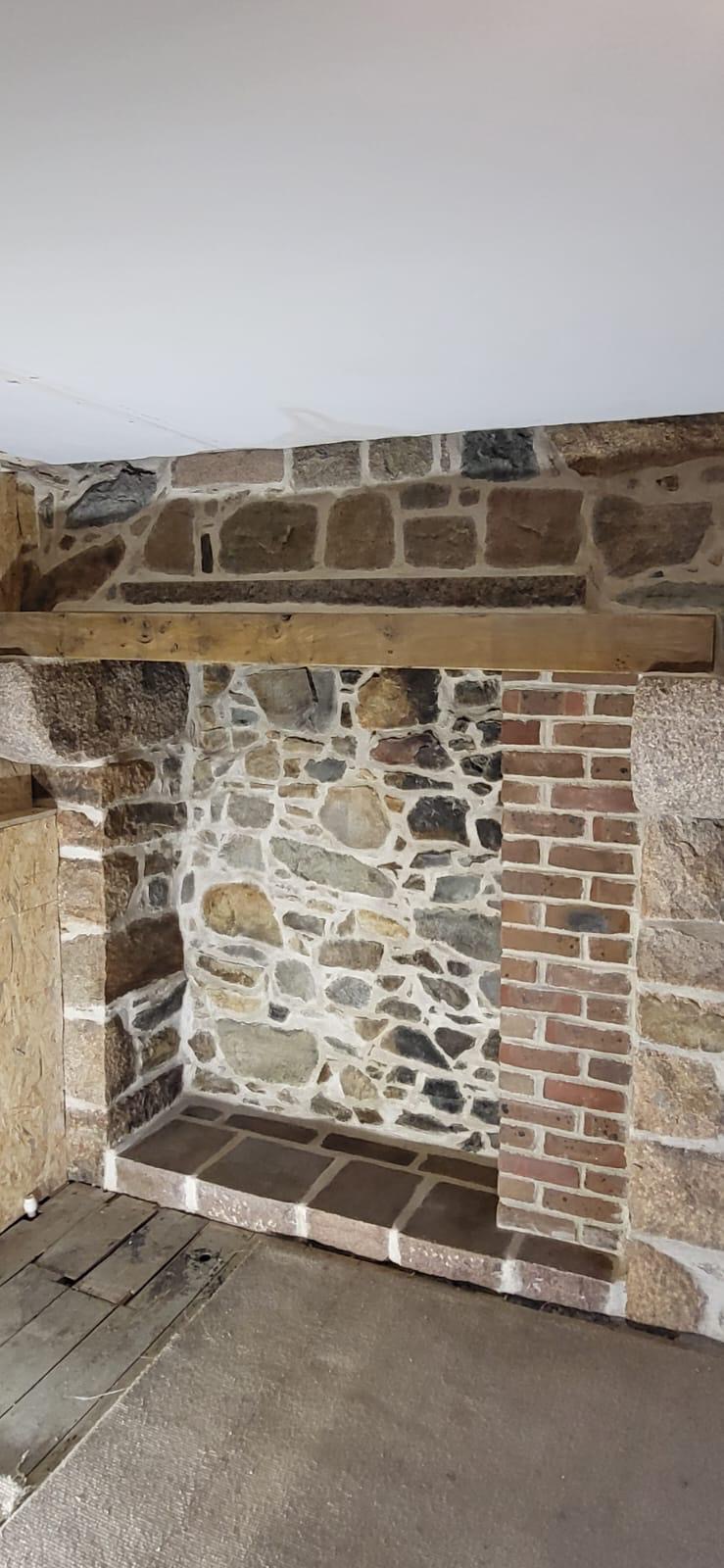 Granite Fireplace Restoration After