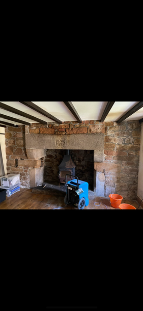 1670 fireplace before restoration - original condition