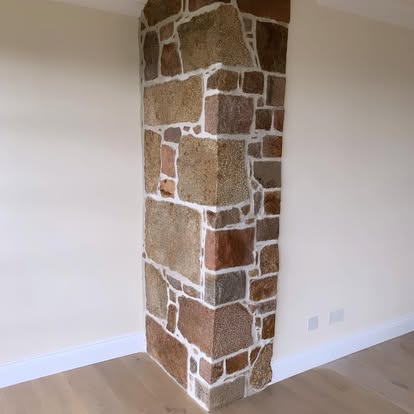 Granite Column Restoration, after: completed stonework in Jersey