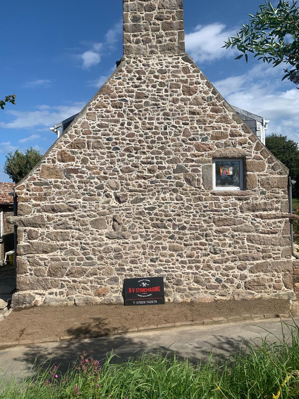 Gable End Restoration, chimney repairs in Jersey