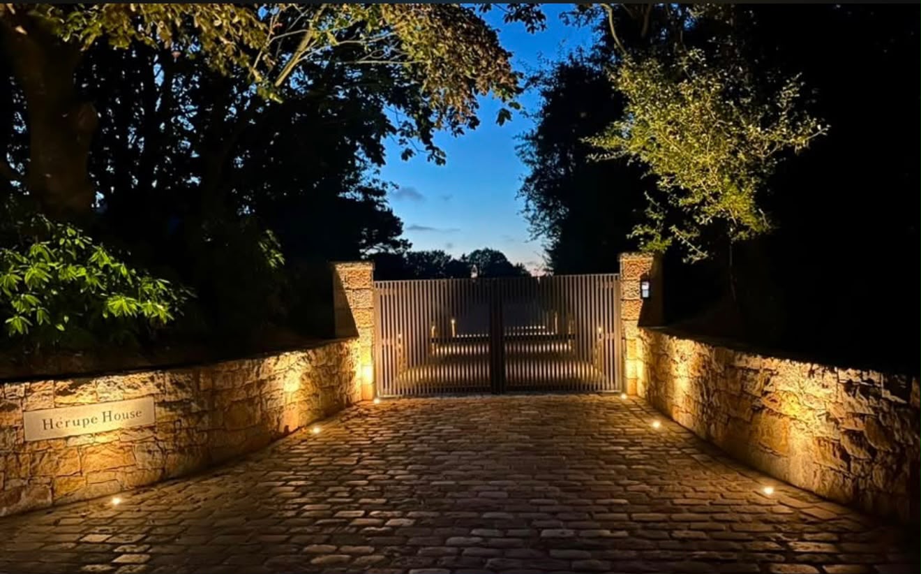 Herupe House Gate at Night