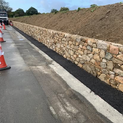Roadside Retaining Wall