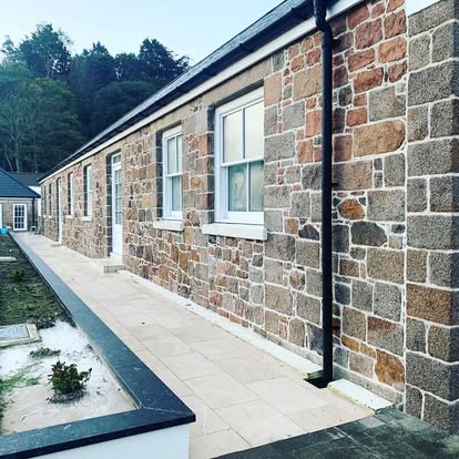 Stone Building Facade, general masonry in Jersey